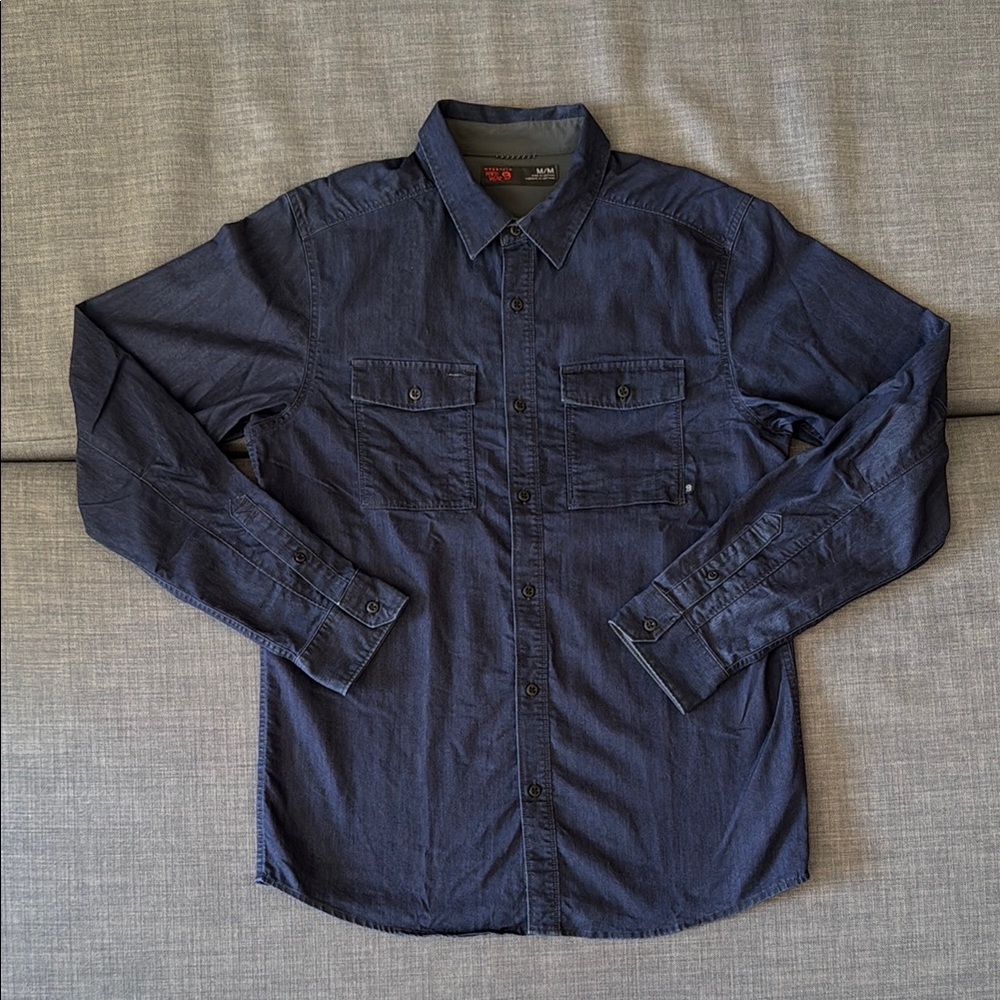 Mountain Hardwear Men's Denim Blue Shirt